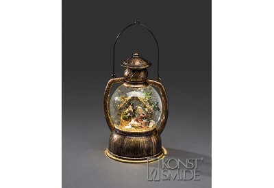 Konstsmide Lantern with Nativity Scene (Battery Operated, Warm White, LED, Water Filled)	